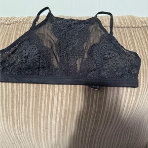 Victoria's Secret Black Lace Triangle Bra